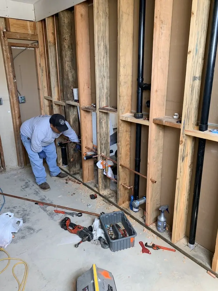 Commercial rough-in plumbing for Water Heater Replacement in Boonville